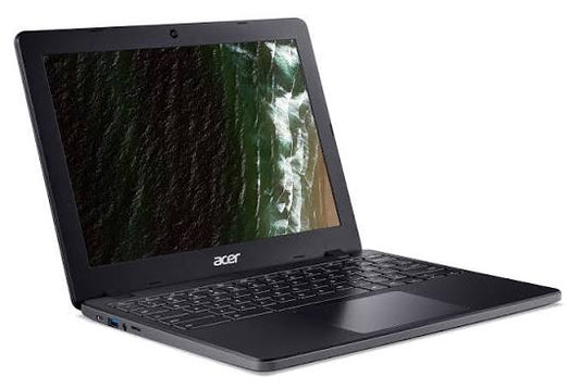 Acer Chromebook 712 C871 showcasing a sleek, angled design with a vibrant screen display by Acer.